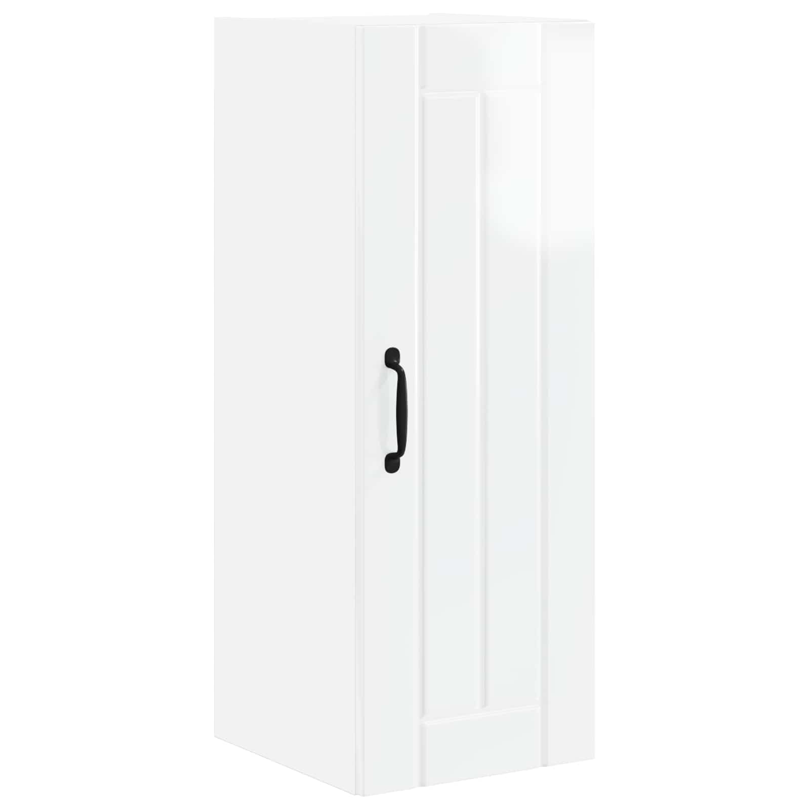 vidaXL Szafka ścienna LUCCA 2 pcs Biały wysoki połysk 30 x 31 x 80 cm