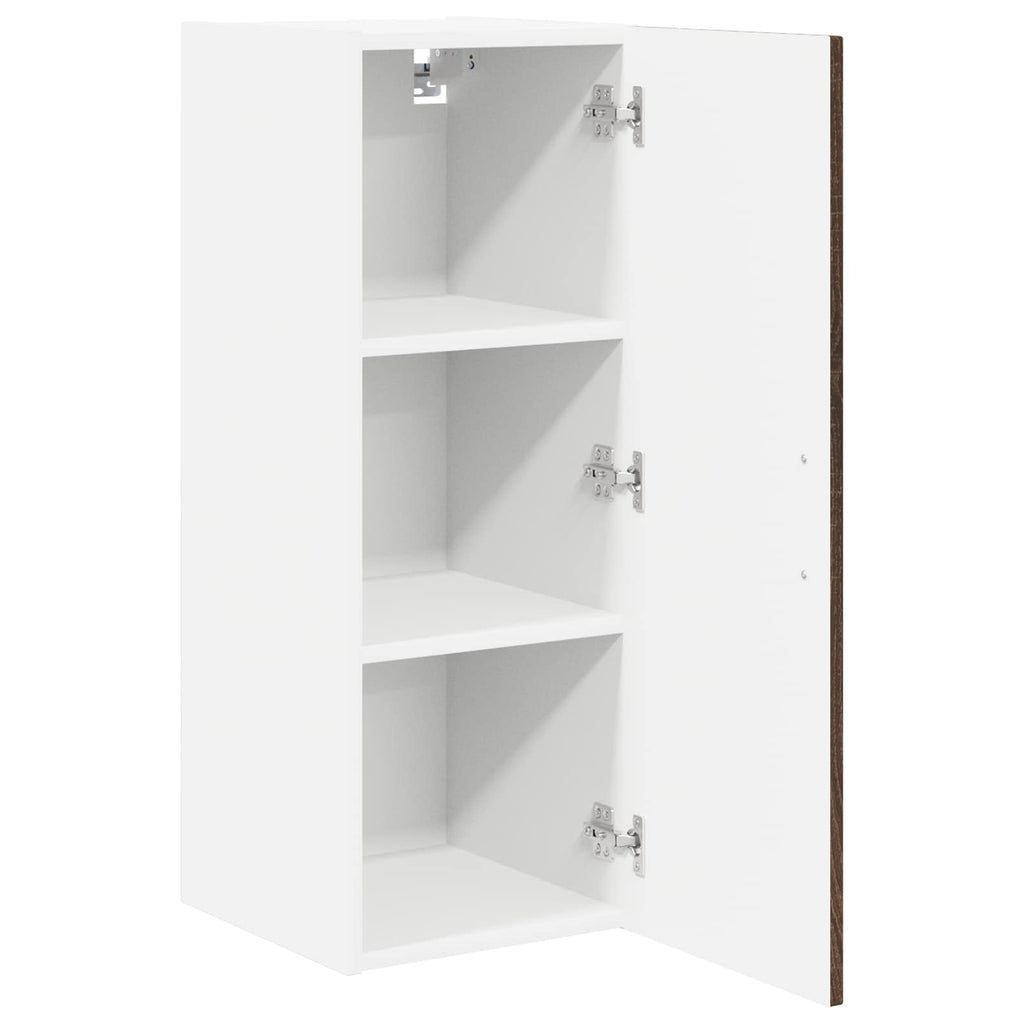 vidaXL Szafka ścienna LUCCA 2 pcs Brązowy dąb 30 x 31 x 80 cm
