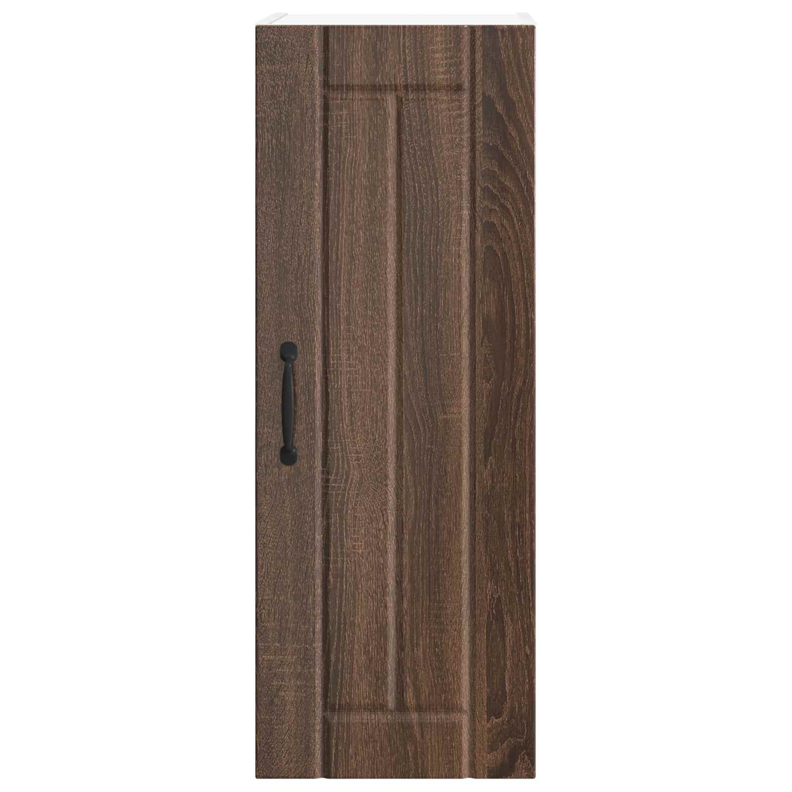 vidaXL Szafka ścienna LUCCA 2 pcs Brązowy dąb 30 x 31 x 80 cm