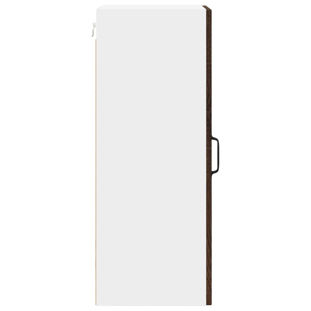 vidaXL Szafka ścienna LUCCA 2 pcs Brązowy dąb 30 x 31 x 80 cm