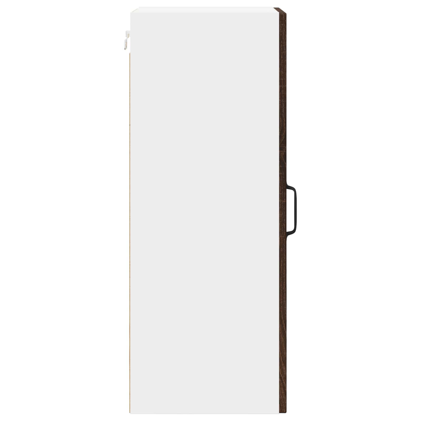 vidaXL Szafka ścienna LUCCA 2 pcs Brązowy dąb 30 x 31 x 80 cm
