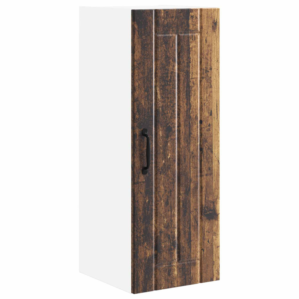 vidaXL Szafka ścienna LUCCA 2 pcs Stare drewno 30 x 31 x 80 cm
