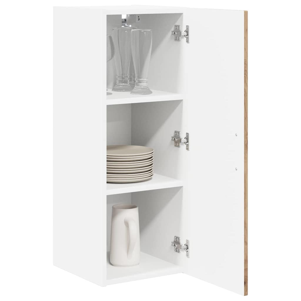 vidaXL Szafka ścienna LUCCA 2 pcs Dąb artisan 30 x 31 x 80 cm