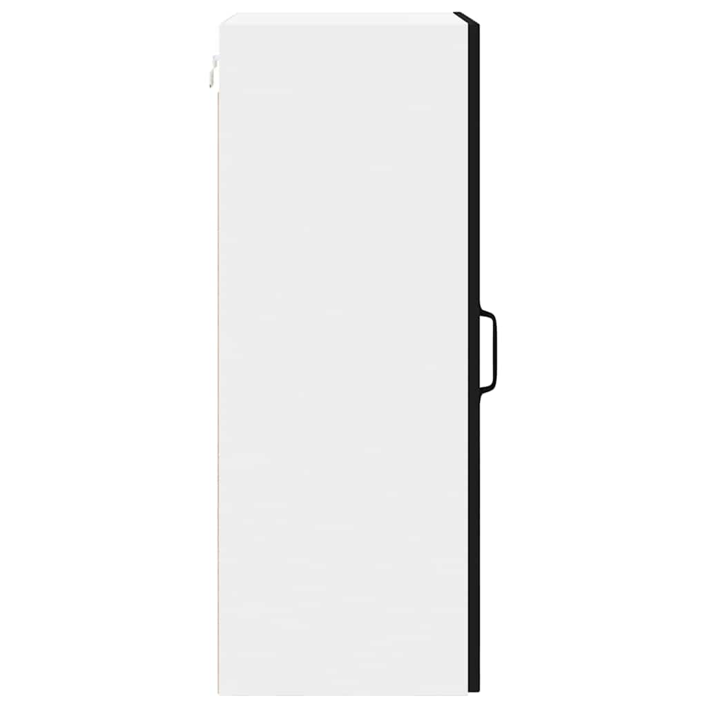 vidaXL Szafka ścienna LUCCA Czarny 40 x 31 x 80 cm Drewno inżynieryjne
