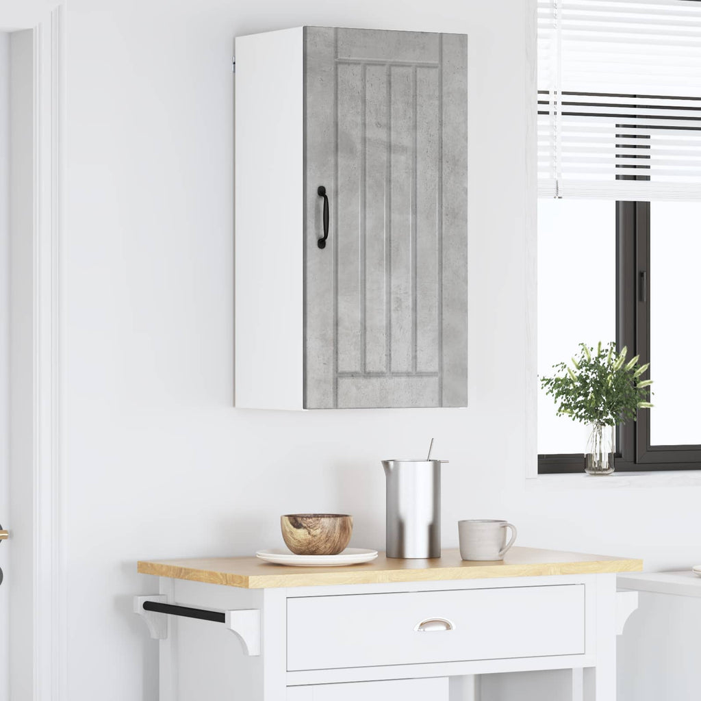 vidaXL Szafka ścienna LUCCA Betonowy szary 40 x 31 x 80 cm