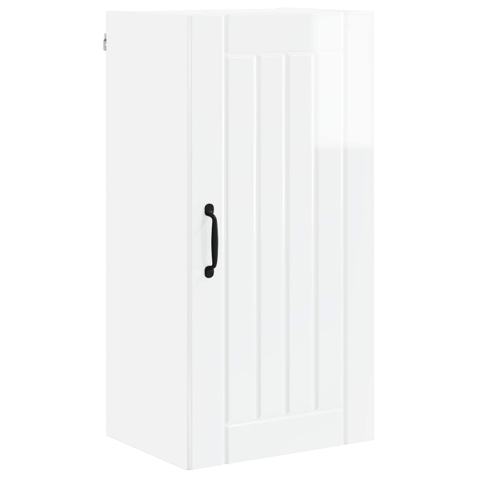 vidaXL Szafka ścienna LUCCA Biały wysoki połysk 40 x 31 x 80 cm