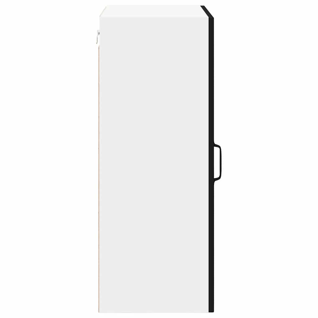 vidaXL Szafka ścienna LUCCA Czarny 50 x 31 x 80 cm Drewno inżynieryjne