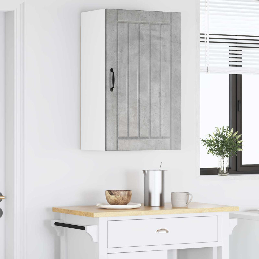 vidaXL Szafka ścienna LUCCA Betonowy szary 50 x 31 x 80 cm