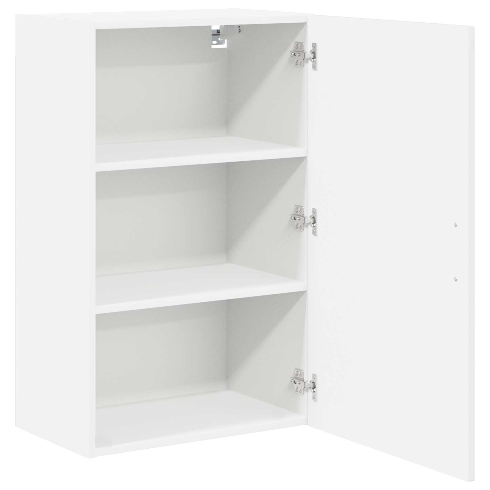 vidaXL Szafka ścienna LUCCA Biały wysoki połysk 50 x 31 x 80 cm