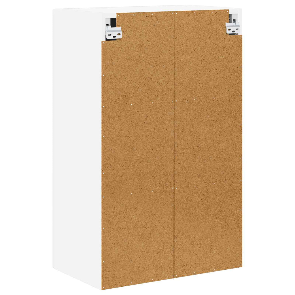 vidaXL Szafka ścienna LUCCA Biały wysoki połysk 50 x 31 x 80 cm