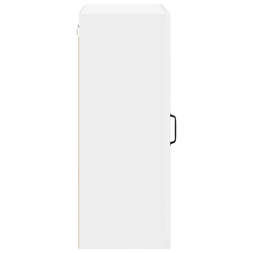vidaXL Szafka ścienna LUCCA Biały wysoki połysk 50 x 31 x 80 cm