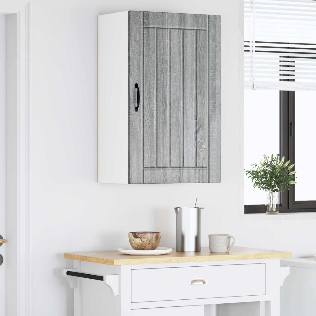 vidaXL Szafka ścienna LUCCA Szary Sonoma 50 x 31 x 80 cm
