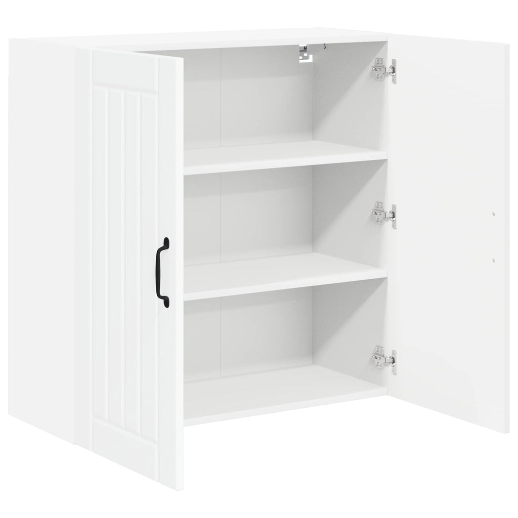 vidaXL Szafka ścienna LUCCA Biały 80 x 31 x 80 cm Drewno inżynieryjne