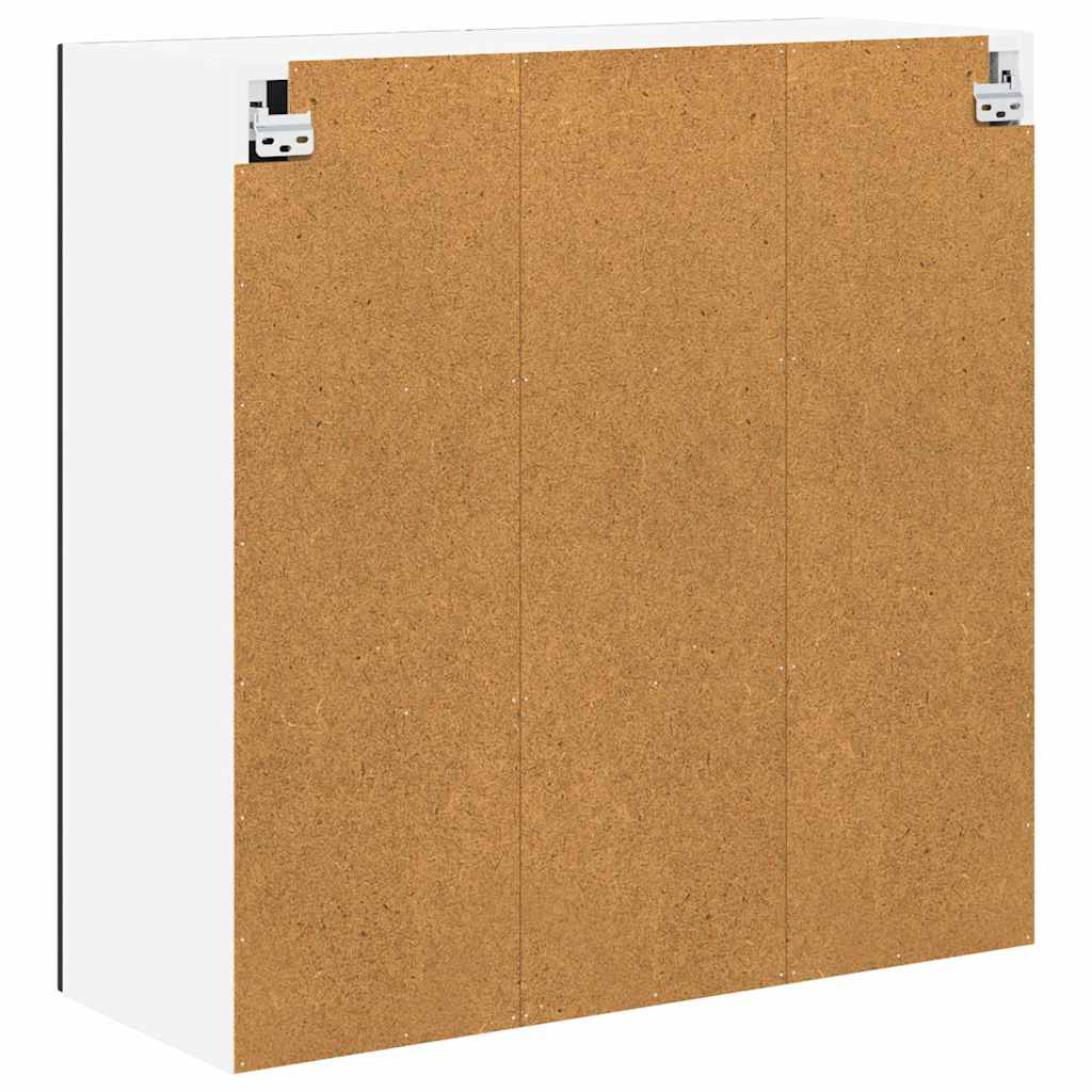 vidaXL Szafka ścienna LUCCA Czarny 80 x 31 x 80 cm Drewno inżynieryjne