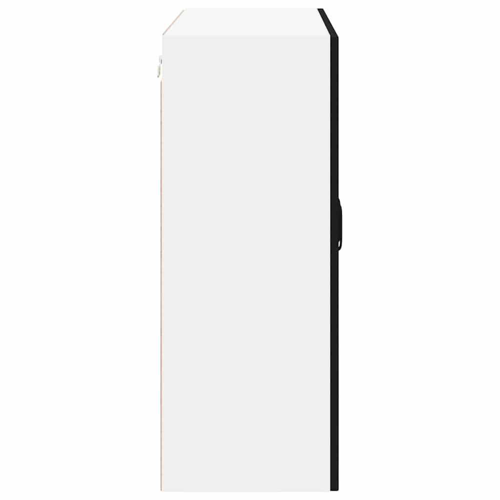 vidaXL Szafka ścienna LUCCA Czarny 80 x 31 x 80 cm Drewno inżynieryjne