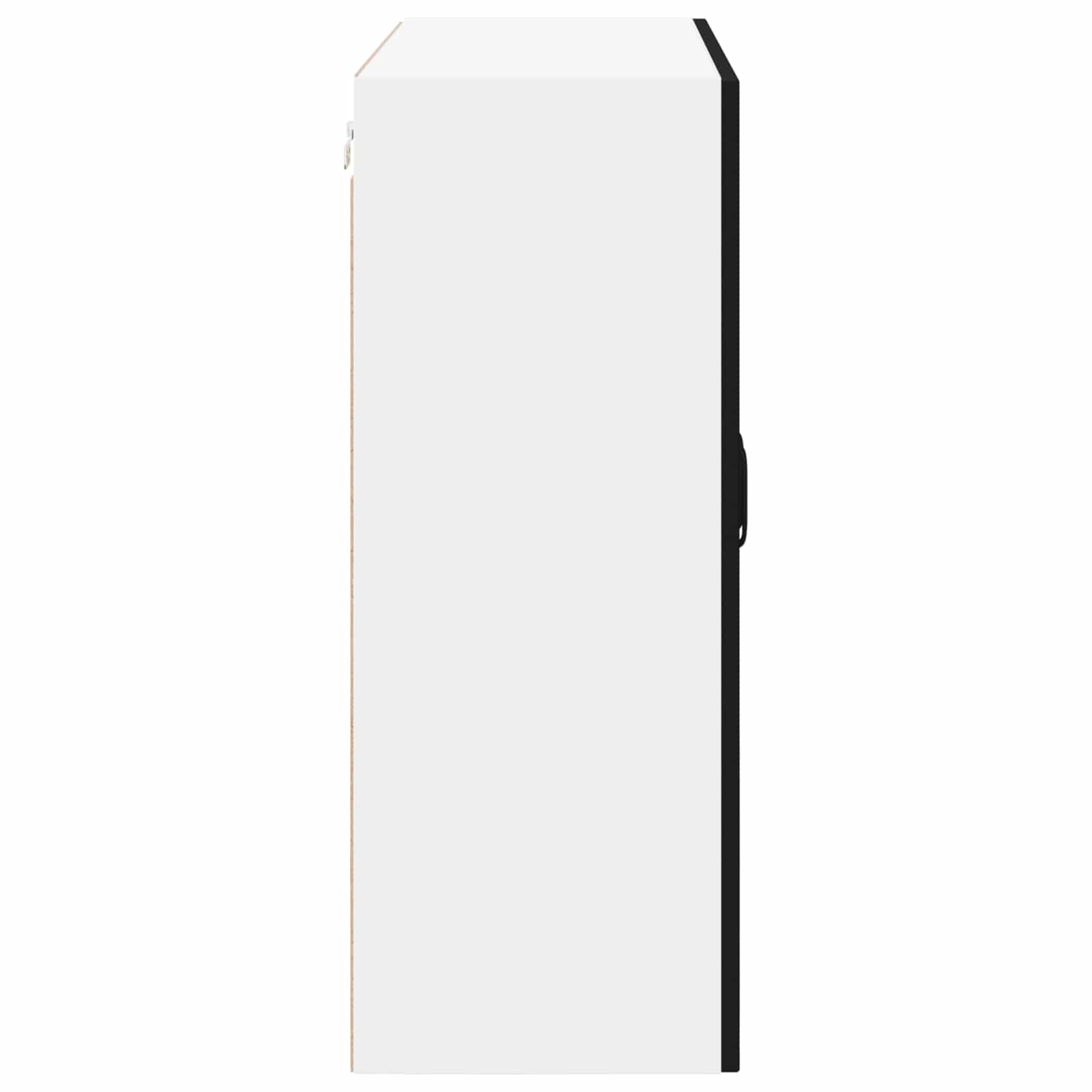 vidaXL Szafka ścienna LUCCA Czarny 80 x 31 x 80 cm Drewno inżynieryjne