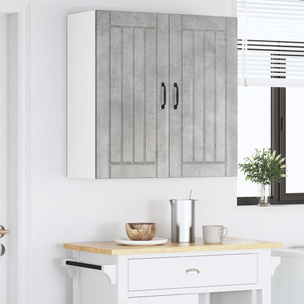 vidaXL Szafka ścienna LUCCA Betonowy szary 80 x 31 x 80 cm