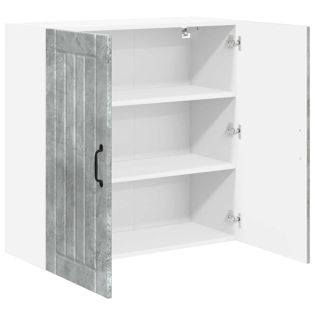 vidaXL Szafka ścienna LUCCA Betonowy szary 80 x 31 x 80 cm