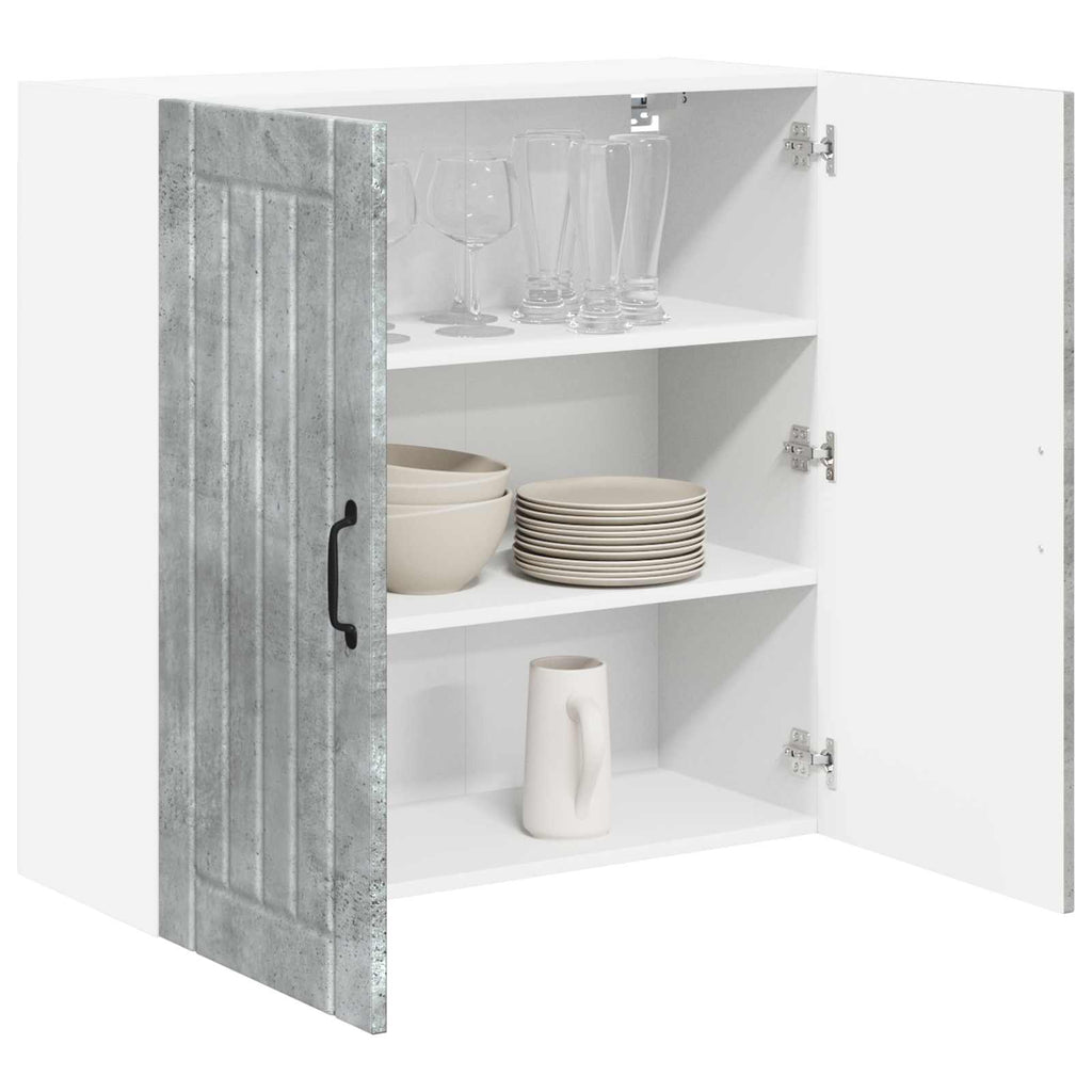 vidaXL Szafka ścienna LUCCA Betonowy szary 80 x 31 x 80 cm