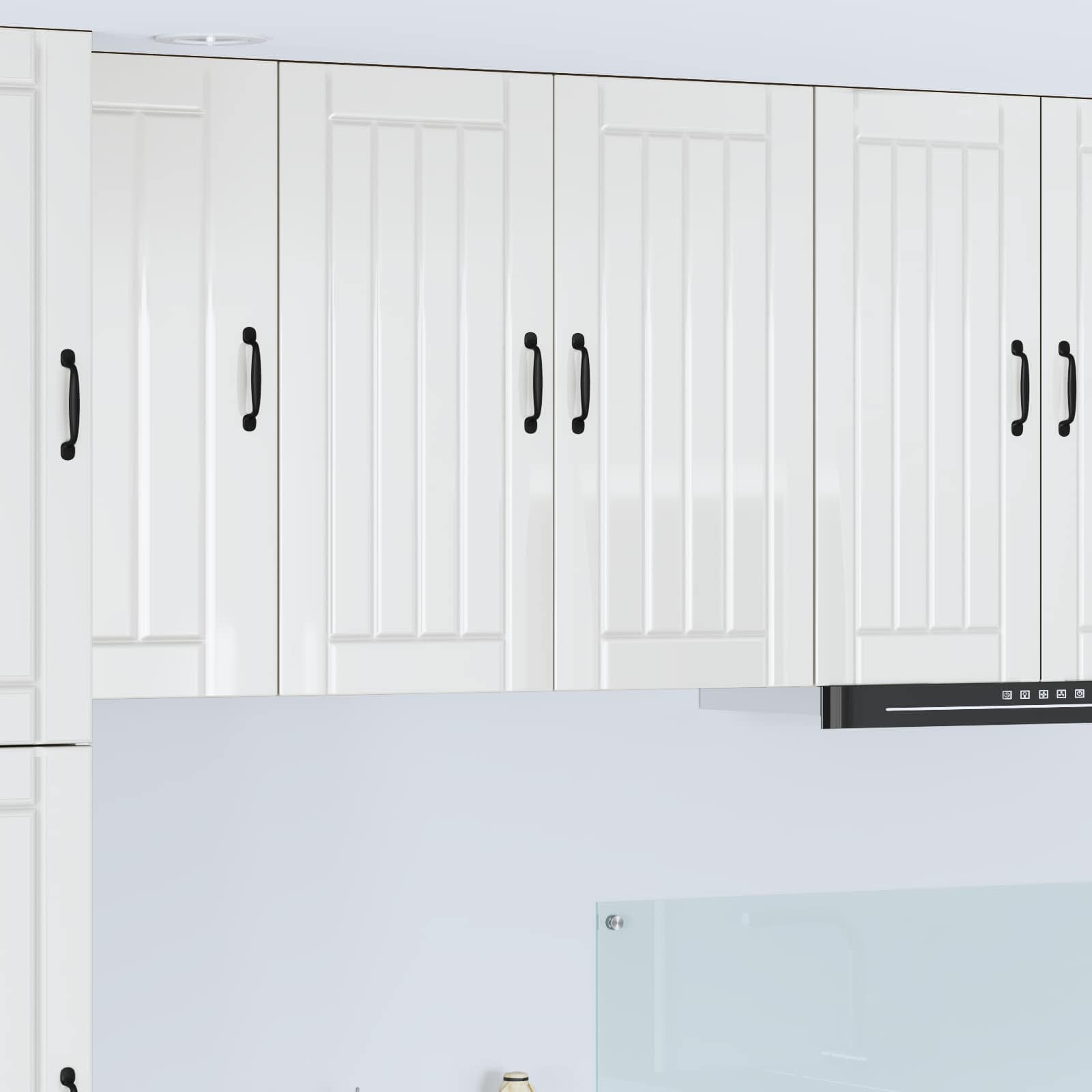 vidaXL Szafka ścienna LUCCA Biały wysoki połysk 80 x 31 x 80 cm