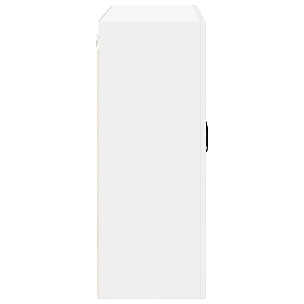 vidaXL Szafka ścienna LUCCA Biały wysoki połysk 80 x 31 x 80 cm