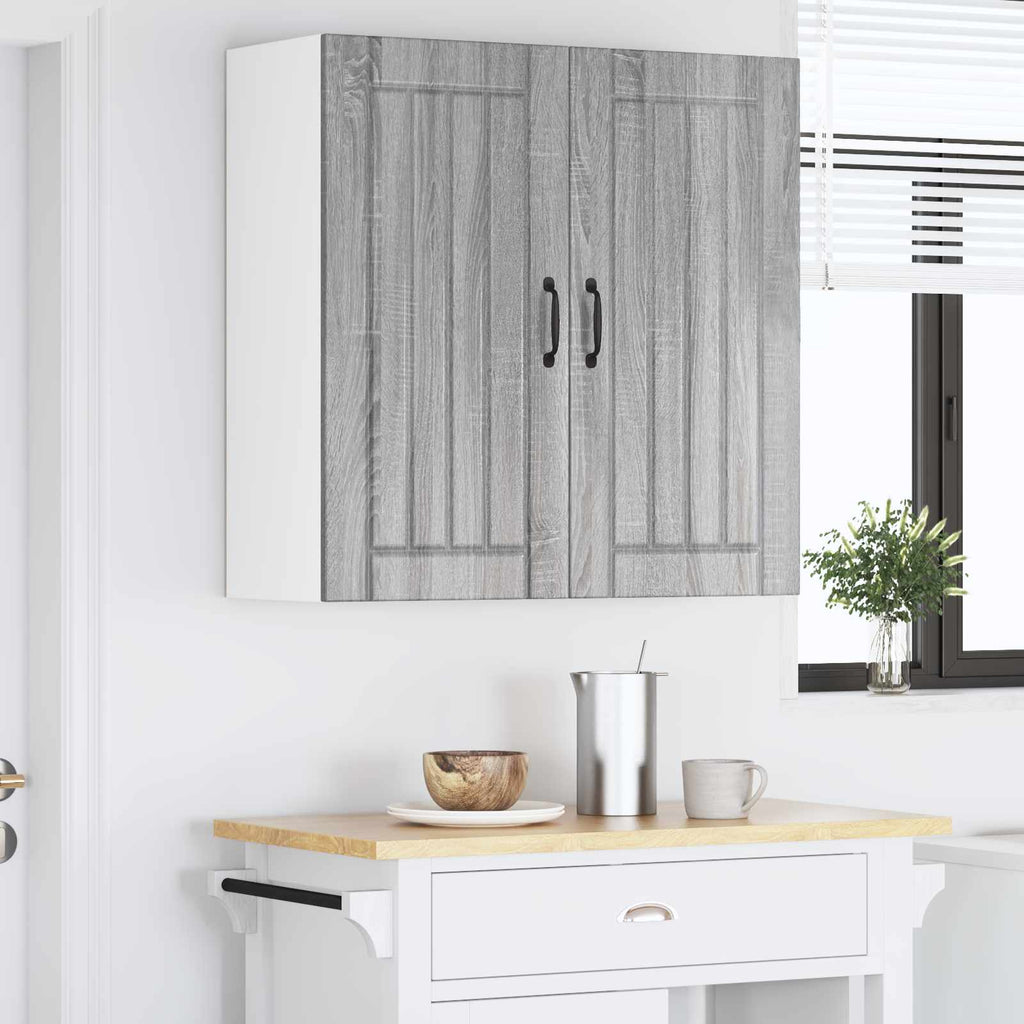 vidaXL Szafka ścienna LUCCA Szary Sonoma 80 x 31 x 80 cm
