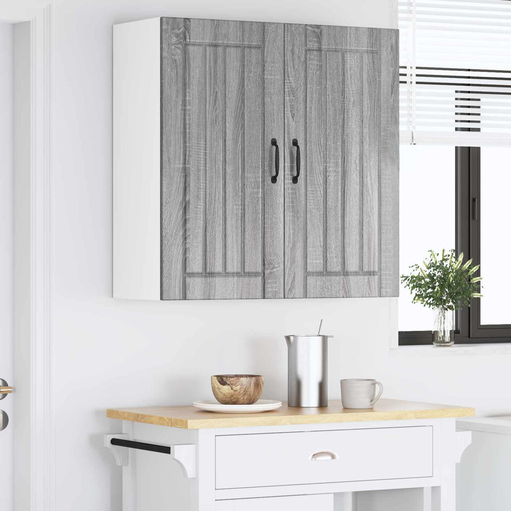 vidaXL Szafka ścienna LUCCA Szary Sonoma 80 x 31 x 80 cm