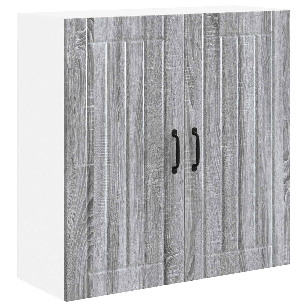 vidaXL Szafka ścienna LUCCA Szary Sonoma 80 x 31 x 80 cm