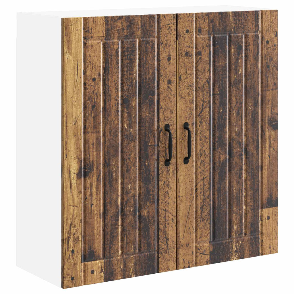 vidaXL Szafka ścienna LUCCA Stare drewno 80 x 31 x 80 cm