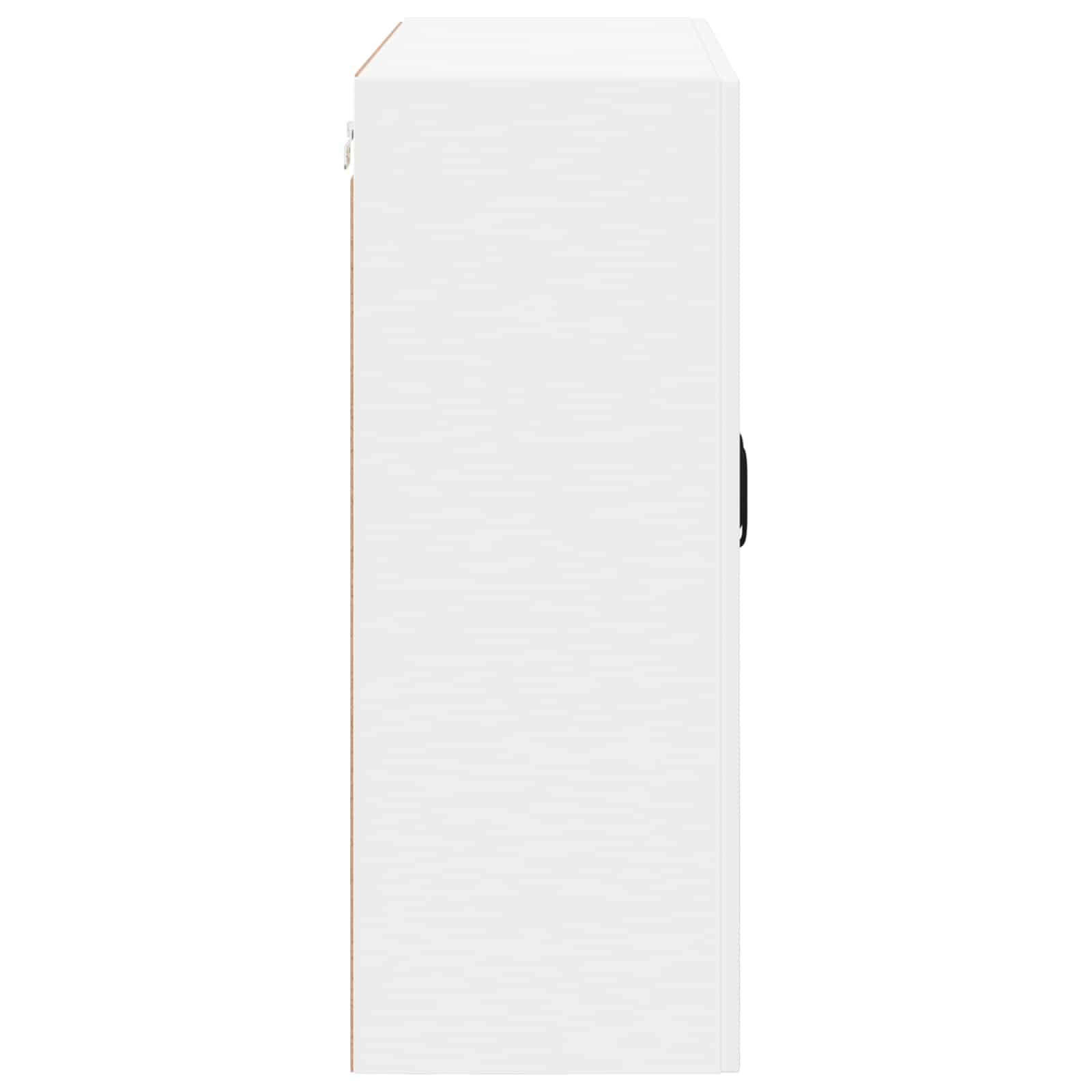 vidaXL Szafka szklana na ścianę LUCCA Biały 80 x 31 x 80 cm