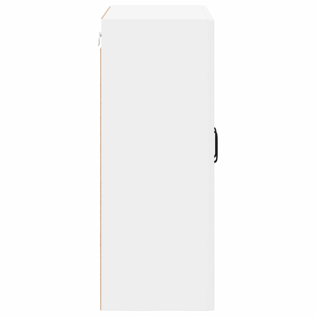 vidaXL Szafka szklana na ścianę LUCCA Biały 60 x 31 x 80 cm