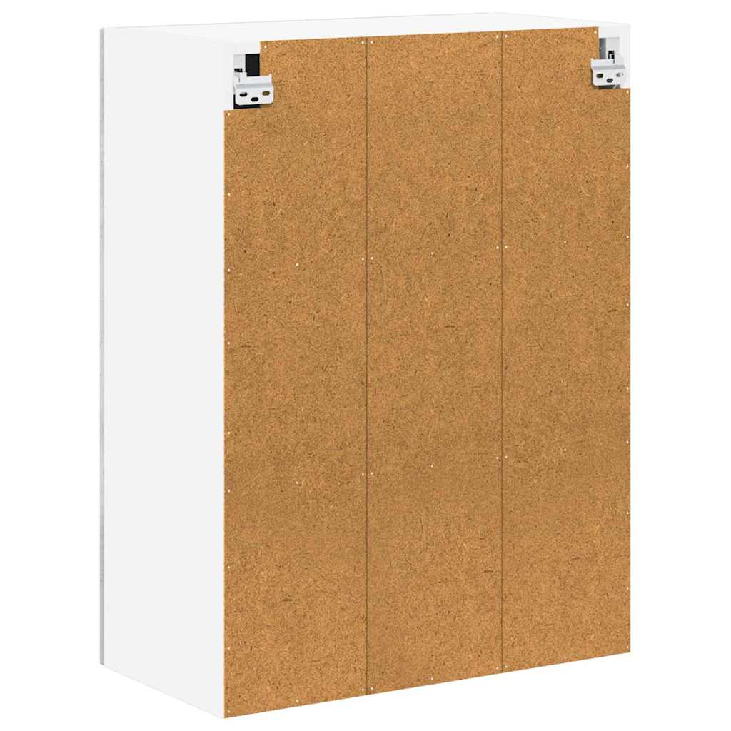vidaXL Szafka szklana na ścianę LUCCA Betonowy szary 60 x 31 x 80 cm