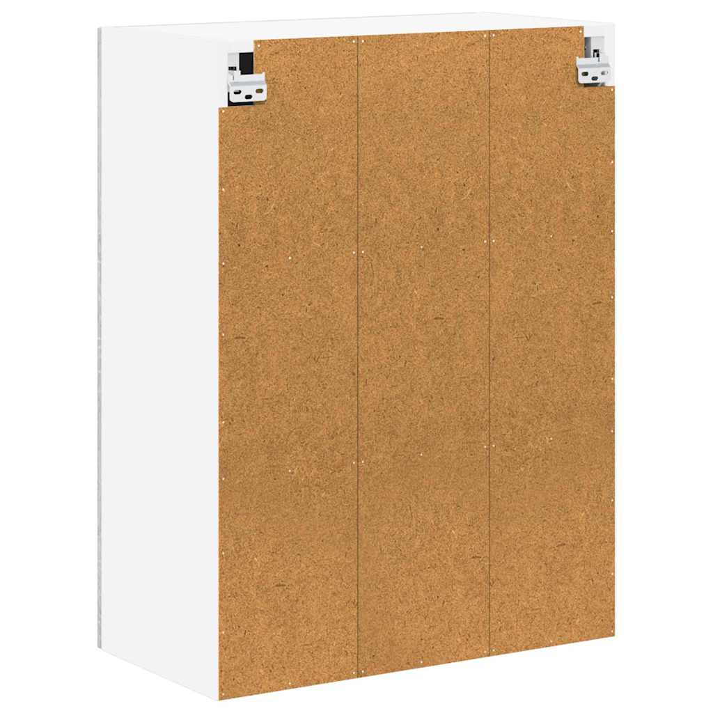vidaXL Szafka szklana na ścianę LUCCA Szary Sonoma 60 x 31 x 80 cm