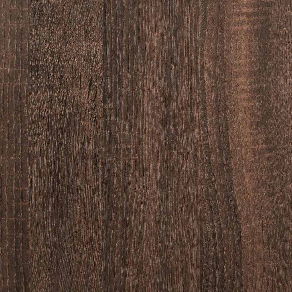 vidaXL Szafka szklana na ścianę LUCCA Brązowy dąb 60 x 31 x 80 cm