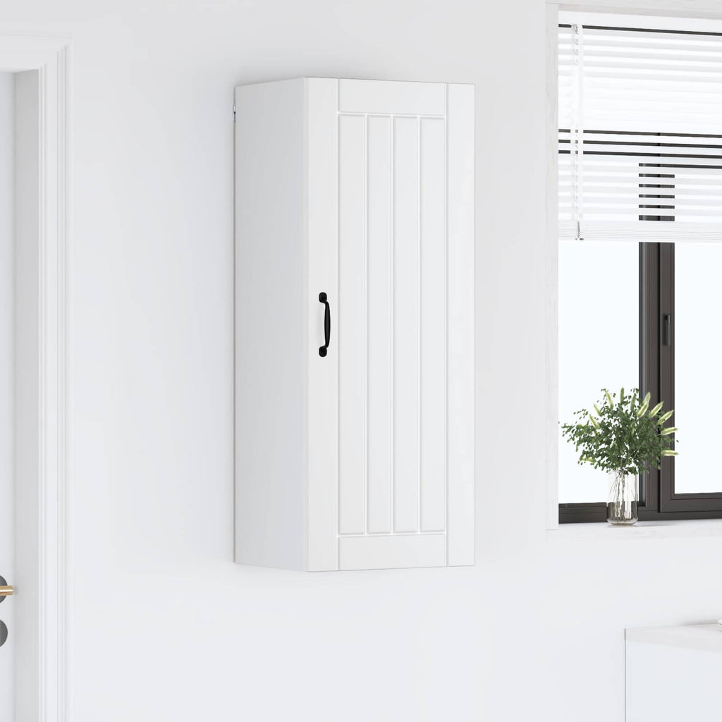 vidaXL Szafka ścienna LUCCA Biały 40 x 31 x 100 cm Drewno inżynieryjne