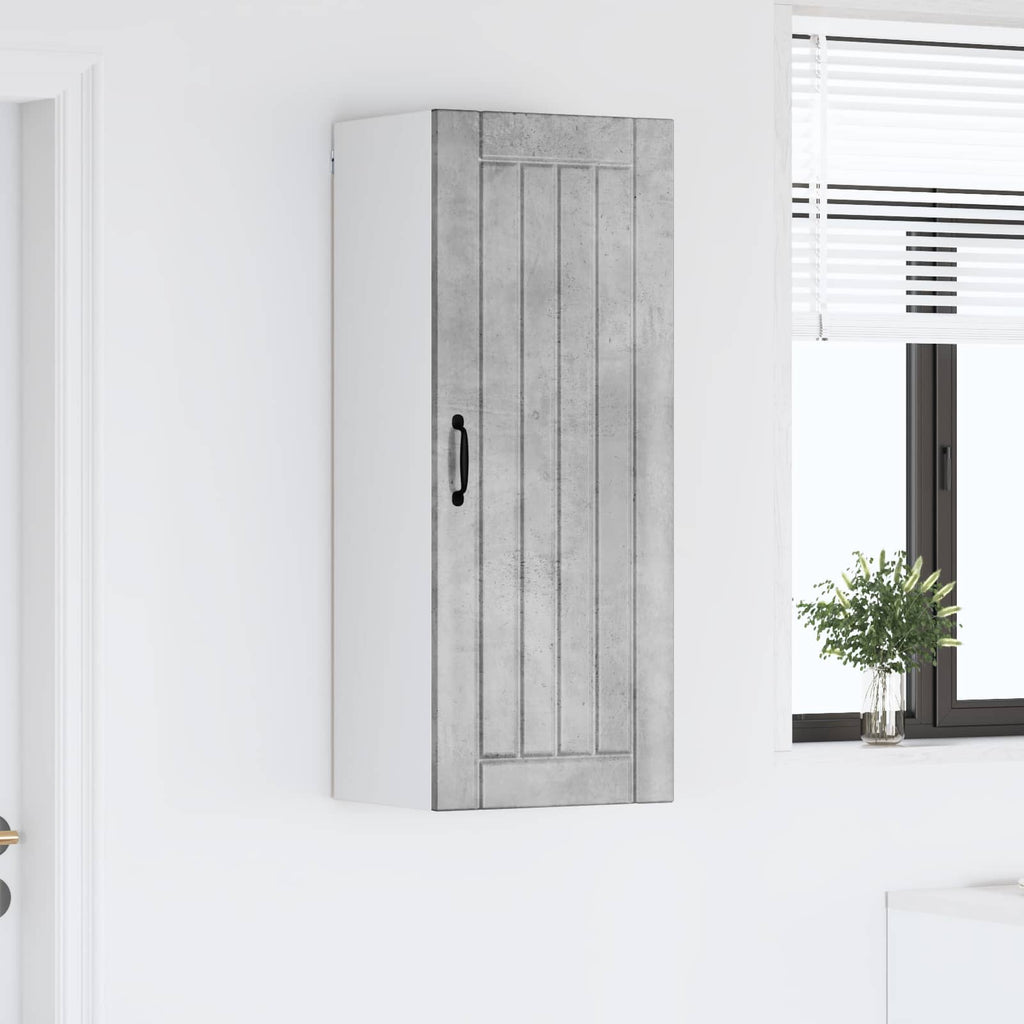 vidaXL Szafka ścienna LUCCA Betonowy szary 40 x 31 x 100 cm