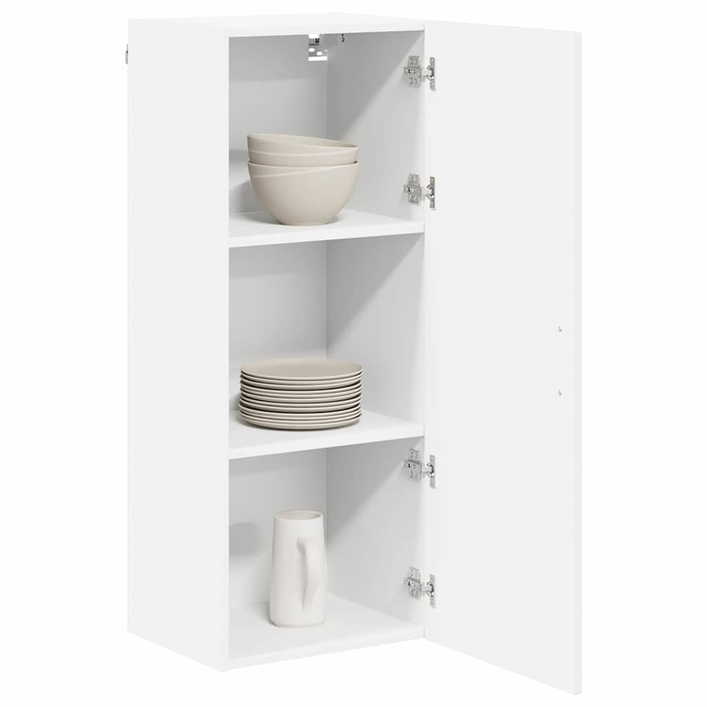 vidaXL Szafka ścienna LUCCA Biały wysoki połysk 40 x 31 x 100 cm