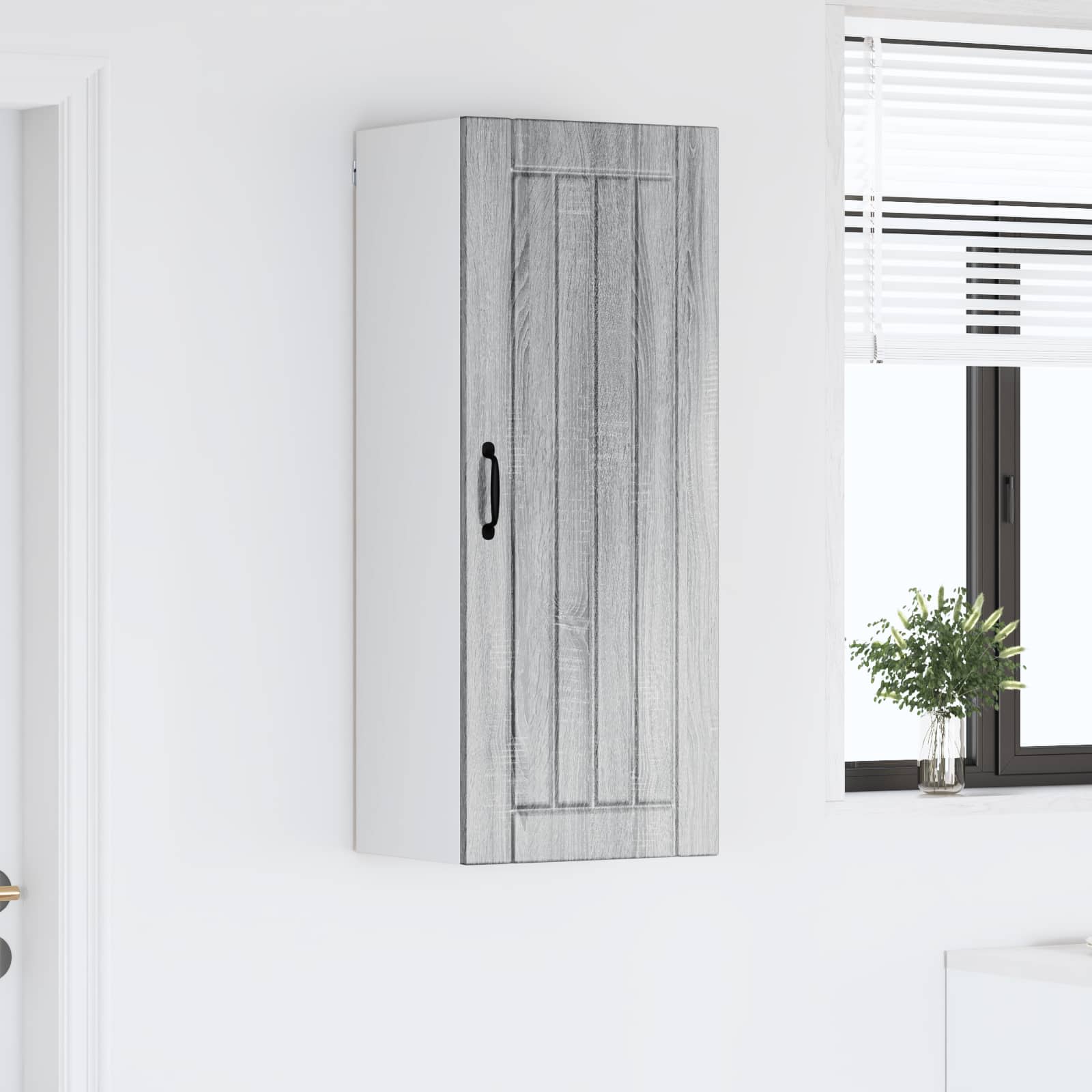 vidaXL Szafka ścienna LUCCA Szary Sonoma 40 x 31 x 100 cm