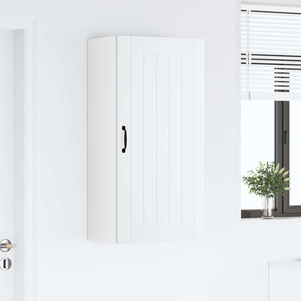 vidaXL Szafka ścienna LUCCA Biały 50 x 31 x 100 cm Drewno inżynieryjne