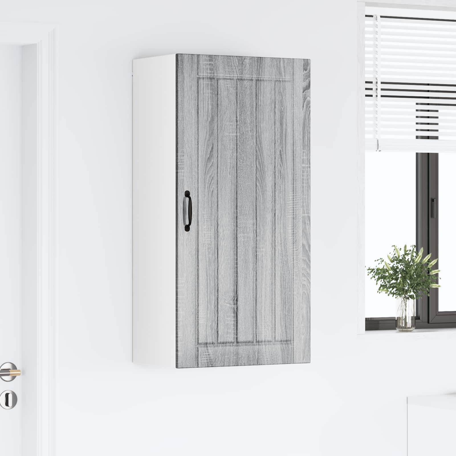 vidaXL Szafka ścienna LUCCA Szary Sonoma 50 x 31 x 100 cm