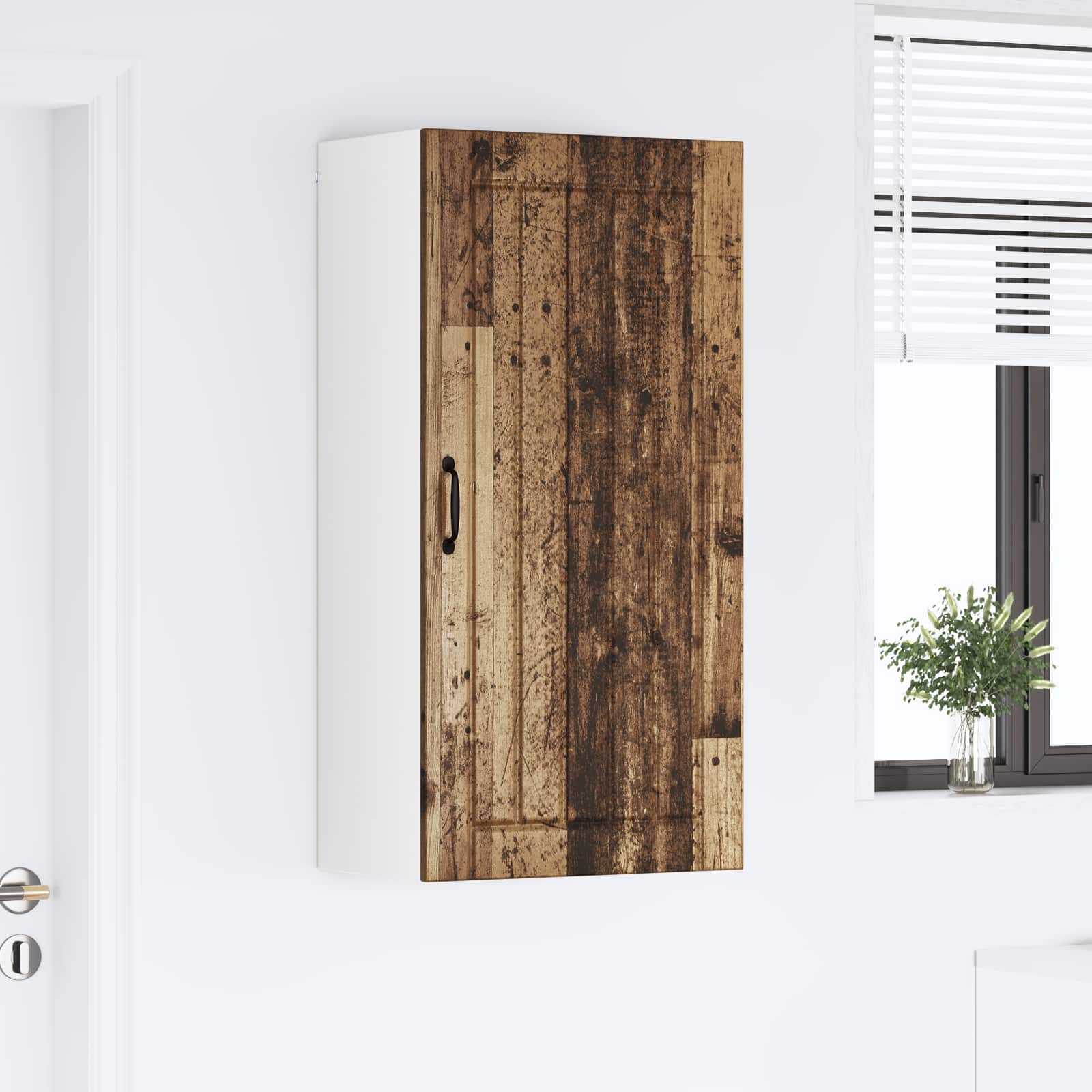 vidaXL Szafka ścienna LUCCA Stare drewno 50 x 31 x 100 cm