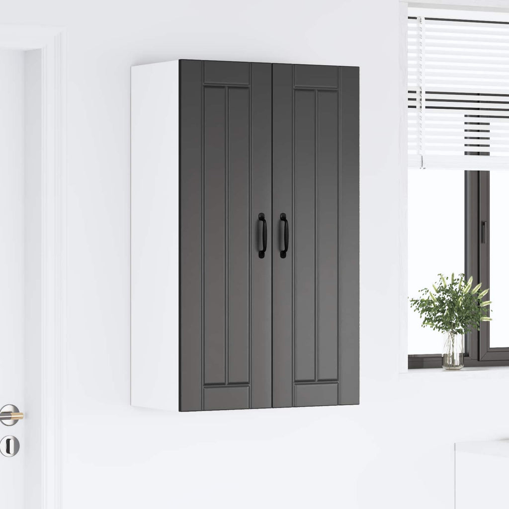 vidaXL Szafka ścienna LUCCA Czarny 60 x 31 x 100 cm