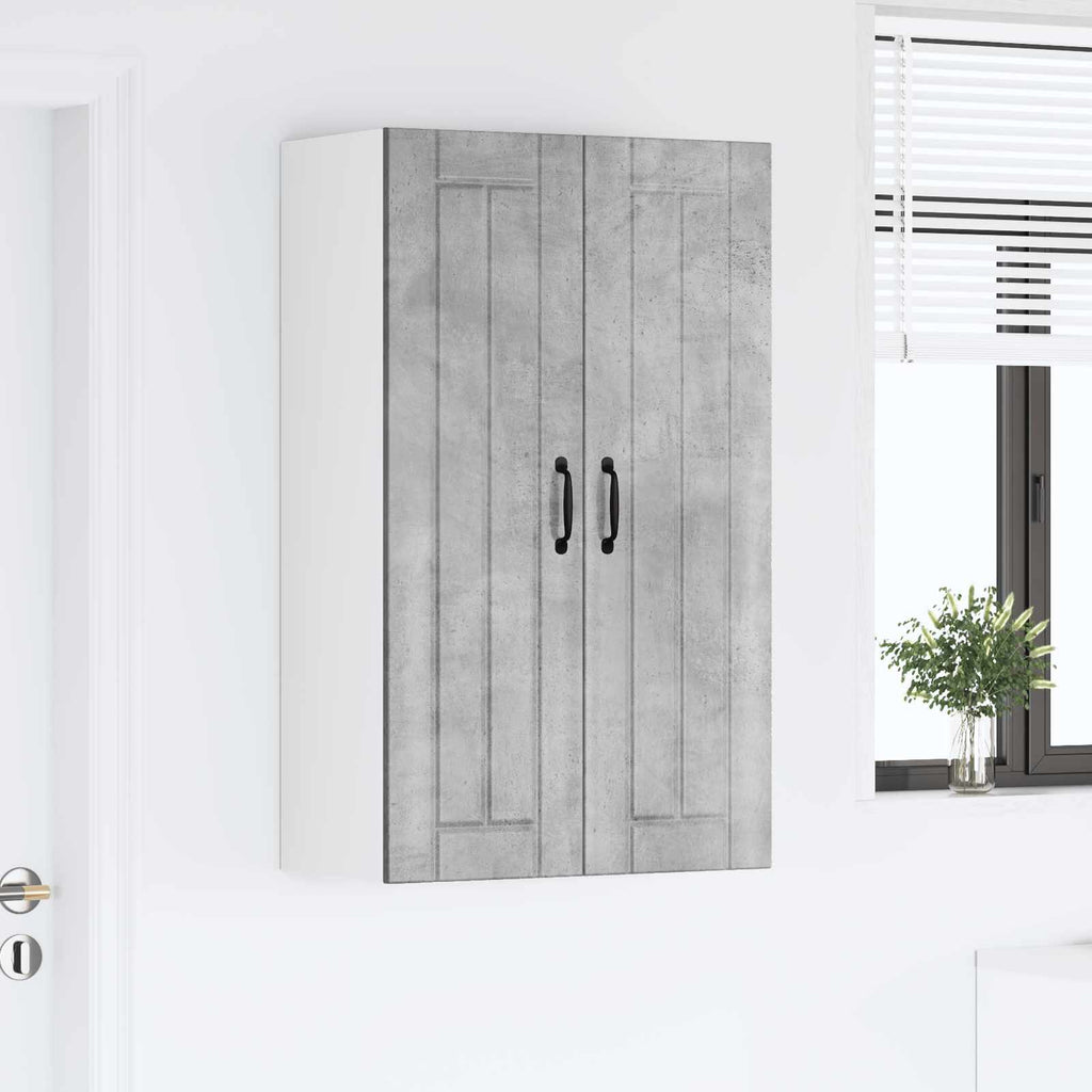vidaXL Szafka ścienna LUCCA Betonowy szary 60 x 31 x 100 cm