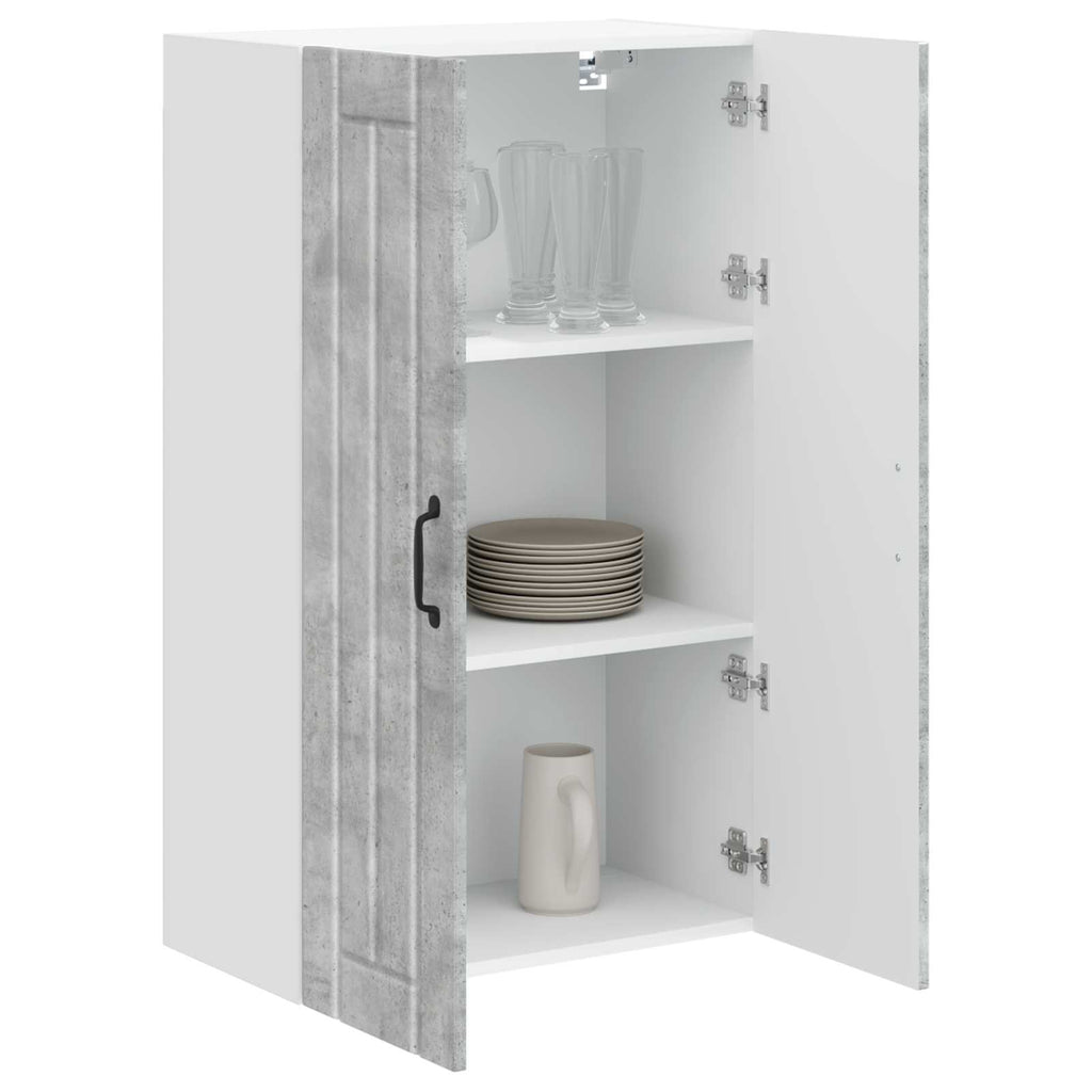 vidaXL Szafka ścienna LUCCA Betonowy szary 60 x 31 x 100 cm