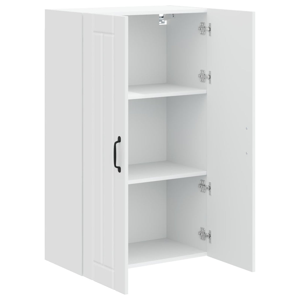 vidaXL Szafka ścienna LUCCA Biały wysoki połysk 60 x 31 x 100 cm