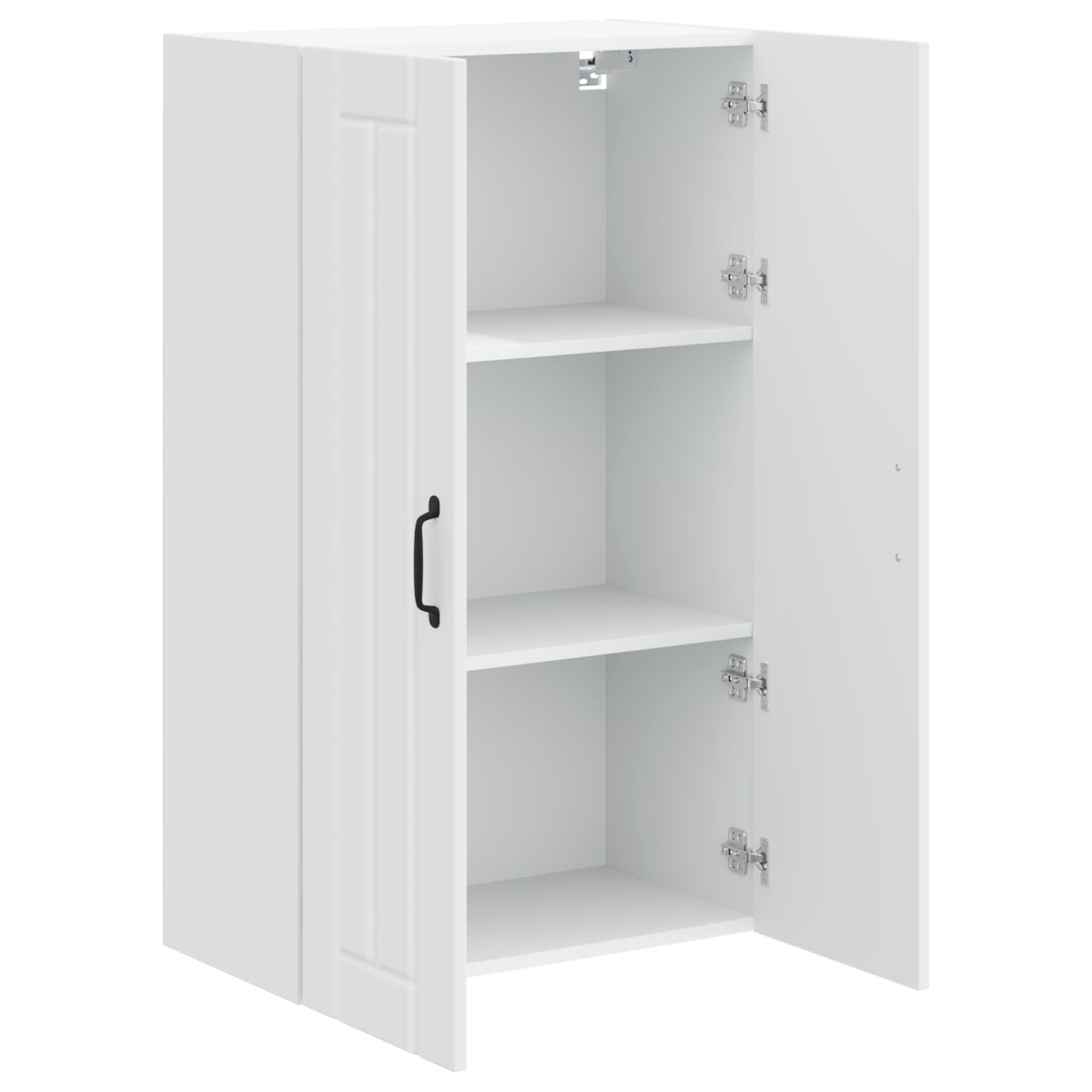 vidaXL Szafka ścienna LUCCA Biały wysoki połysk 60 x 31 x 100 cm