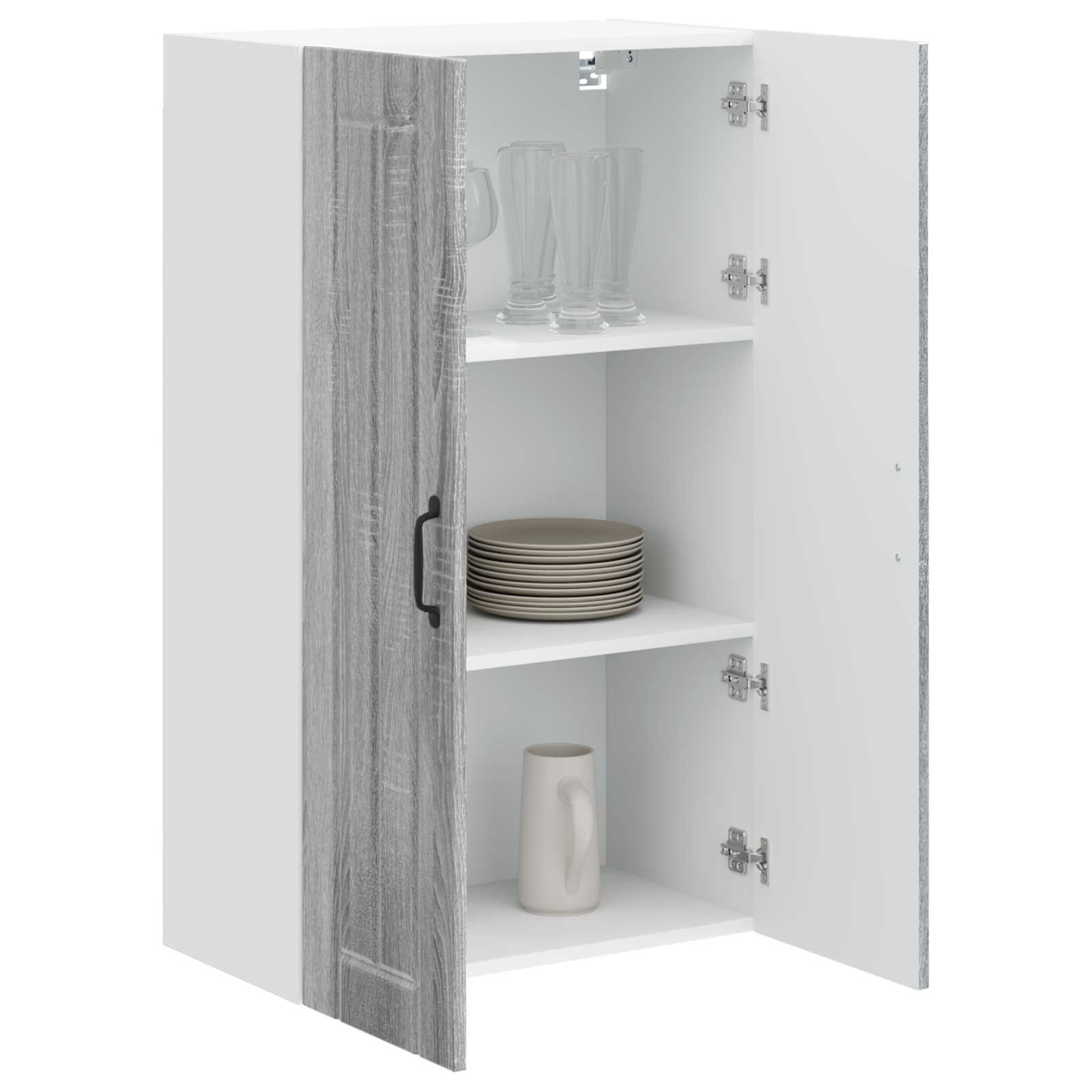 vidaXL Szafka ścienna LUCCA Szary Sonoma 60 x 31 x 100 cm