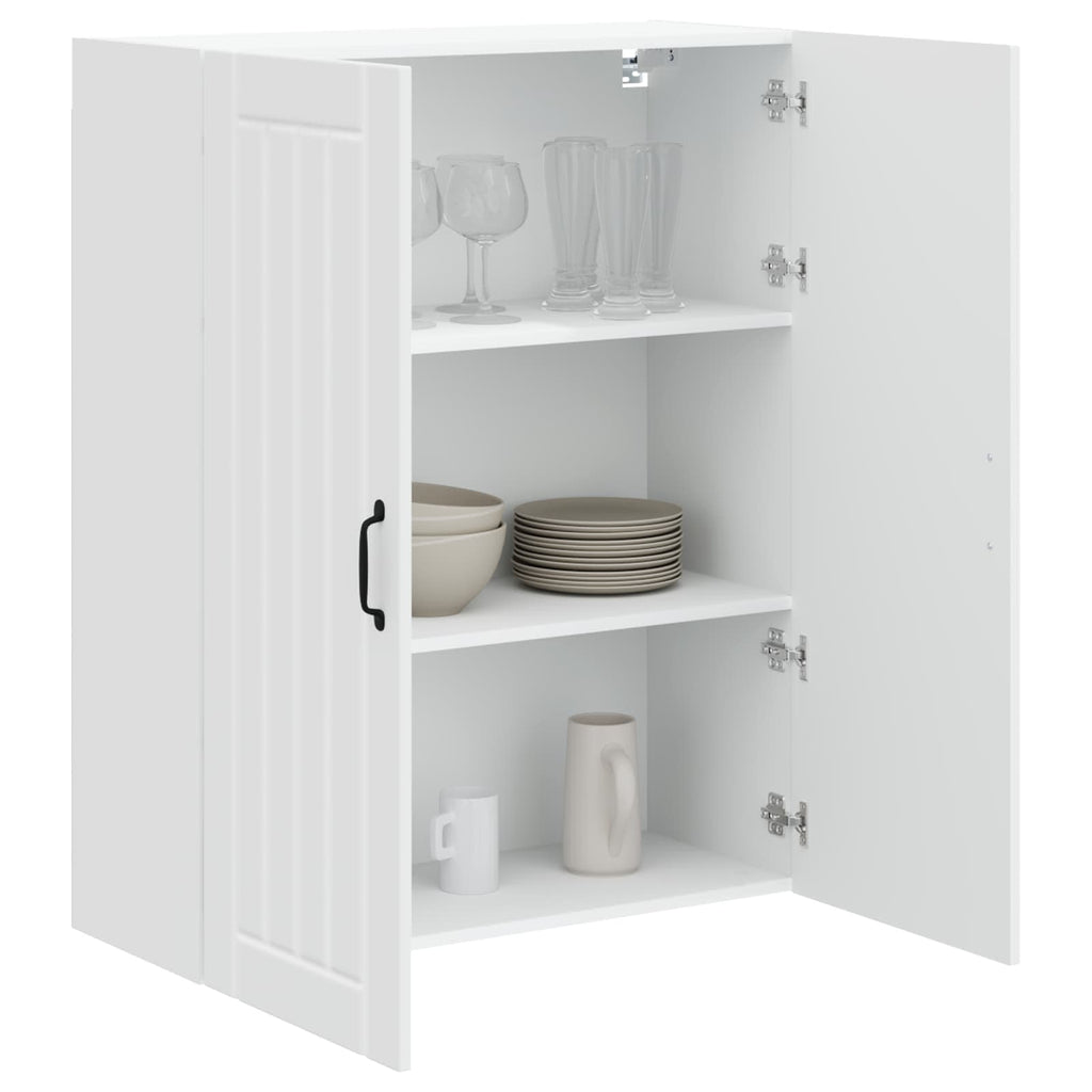 vidaXL Szafka ścienna LUCCA Biały 80 x 31 x 100 cm Drewno inżynieryjne