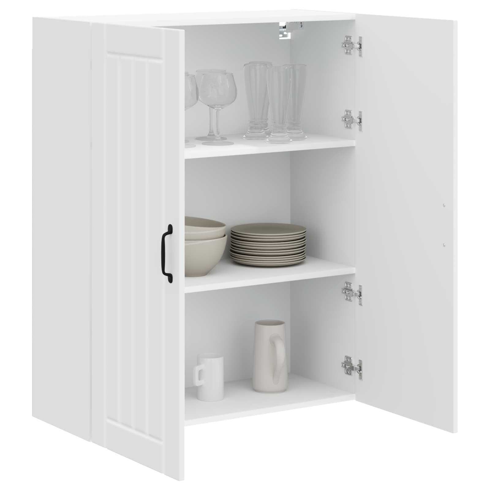 vidaXL Szafka ścienna LUCCA Biały 80 x 31 x 100 cm Drewno inżynieryjne