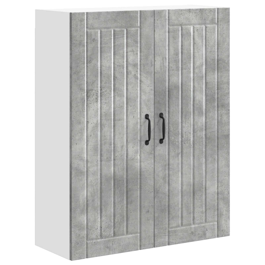 vidaXL Szafka ścienna LUCCA Betonowy szary 80 x 31 x 100 cm